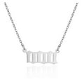 thumbnail image 1 of Fiudx Collar de Oro, Elegante Colgante de Aleación, Joyería Clásica para Parejas, Cadena Ajustable, Regal de Boda para Viajes, Accesorio de Moda para Mujer, Diseño Ligero, Incluye 1 Collar., 1 of 5