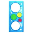 thumbnail image 1 of Desk Supplies 2 Pcs Geometric Drawings Templates Multi Shaped Drafting Stencils Plastic Measuring Templates Rulers Clear Drawing Triangle Tool Protractor Set for Studying Designing Arts and Crafts, 1 of 8