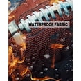 thumbnail image 5 of Pack of 2 Outdoor Pillow Covers, Sport Football with Fire Waterproof Square Throw Pillowcase Cushion Decorative Pillow Covers for Couch Patio Tent, 24x24 in, 5 of 6