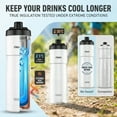 thumbnail image 6 of Clean Bottle 23 oz Sport Insulated Bike Water Bottle with Easy-Squeeze Nozzle Gloss White, 6 of 8