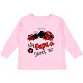 thumbnail image 3 of Inktastic My Papa Loves Me with Cute Ladybugs Boys or Girls Long Sleeve Toddler T-Shirt, 3 of 5