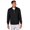 Black, variant on Apparel 9628 Men's Willow Half Zip Sweatshirt-Heather Grey-S