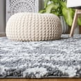 thumbnail image 4 of SAFAVIEH Parma Zen Geometric Shag Area Rug, Charcoal/Ivory, 5'3" x 7'6", 4 of 8