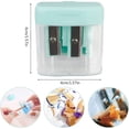 thumbnail image 2 of Compact Manual Pencil Sharpener, Durable with Sharp Metal Blades and Easy to Clean Transparent Shavings Receptacle, Suitable for School, Office, Home Use, 2 of 7