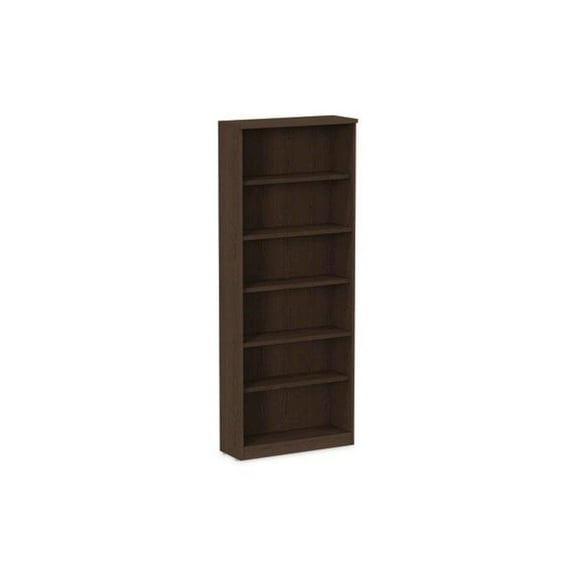 Alera Valencia Series Bookcase, Six-Shelf, 31 3/4w x 14d x 80 3/8h, Espresso