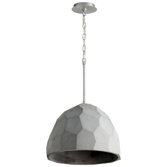 1 Light Pendant-Satin Nickel/Gray Finish    -Traditional Installation Oxygen Lighting 3-663-1624