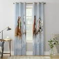 thumbnail image 4 of Starry Window Curtains Mysterious Moon Star Totem Living Room Kitchen Children's Bedroom Exquisite Decor Hanging Cloth Curtain, 4 of 7