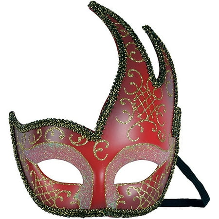 Red and Gold Symphony Mask Adult Halloween Accessory