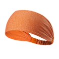 thumbnail image 2 of Moda mujer sudor absorbente elástico atlético Bandana diademas/envoltura para la cabeza/ naranja kusrkot Venda del deporte del yoga, 2 of 6