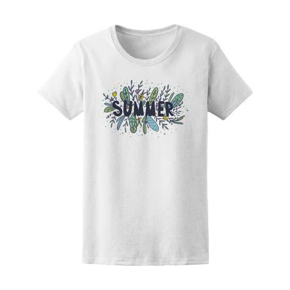 Summer With Flowers Sketch Tee Women's -Image by Shutterstock
