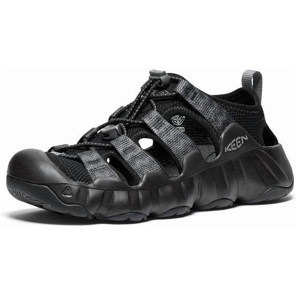 KEEN Chaussures de Sport de Randonnée pour Femmes Newport H2 Noir/gris Acier à Bout Respirant Faciles à Enfiler Confortables