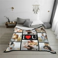 thumbnail image 6 of Personalized Picture Blankets with Family is Everything Custom Blanket with Picture for Mom Dad Grandpa Grandma Daughter Son Customized Throw Blankets for Thanksgiving Christmas, 6 of 6