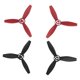 thumbnail image 1 of 4 Uds adecuado para Parrot Bebop 2 Drone hélice cuchillas accesorios para drones negro + rojo, 1 of 5