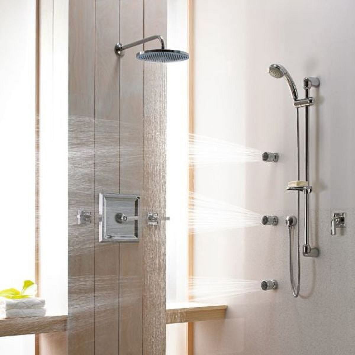 American Standard 10-in Modern Rain Shower Head in Brushed Nickel