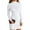 White, variant on Bodycon Dresses for Women Long Sleeve Dress Casual Crew Neck Slim Fitted Fleece Midi Dresses Red