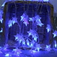 thumbnail image 2 of Meuva - Guirnalda de luces LED de 2 m con 10 luces LED transparentes de estrellas para decoración de bodas, fiestas y exteriores, luces LED de Navidad con alambre, luces de Navidad novedosas para, 2 of 2