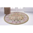 thumbnail image 3 of Rugs.com Rabia Collection Rug – 4' Round Green Low Rug Perfect For Kitchens, Dining Rooms, 3 of 4
