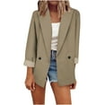thumbnail image 2 of Cardigan Ouvert Uni Mode Décontractée pour Femmes Veste à Manches Longues, 2 of 7