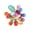 Multicolor-05, variant on JJV Multicolour Rattle and Sensory Teether Toys, Manhattan Rattle Ball for 0-6 6-12 Months, Montessori Learning Grasping Toy for Motor Skills Easy to Clean