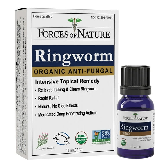Ringworm Anti-fungal Relief 11ml, Organic Multi Symptom Remedy for Itchy, Red, Irritated Skin