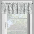 thumbnail image 4 of Ambesonne Paisley Valance & Curtain, Digital Persian Leaf, 55"x45", Grey and White, 4 of 6