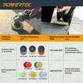 thumbnail image 5 of POWERTEC 4" Diamond Polishing Pads w/ 10pcs 50 - 6000 Grit Polishing Pad & 5/8"-11 Backer Pad for Drill, Polisher & Grinder. Wet/Dry Diamond Polishing Pad Kits for Concrete, Granite & Marble, 11110N, 5 of 6