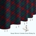 thumbnail image 6 of Green and Red Christmas Plaid Pattern Shower Curtain 36"x72" ,Bathroom Decorative Shower Curtains Set with 12 Hooks,Modern Waterproof Washable Shower Curtain, 6 of 6