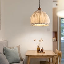 Arturesthome American Pastoral Style Linen Cotton pendant light