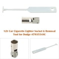 thumbnail image 4 of 12V Car Cigarette Lighter Socket & Removal Tool for Dodge 4793554AC, 4 of 14