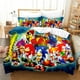 thumbnail image 5 of Juegos de ropa de cama Sonic con funda de almohada, ropa de cama con estampado 3D de Anime Harajuku, ropa de cama para cosplay, tamaño king, funda de edredón, traje de cama, 5 of 5