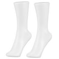 thumbnail image 4 of HOMEMAXS White Plastic Foot Mannequin for Decor Realistic Design Stable Stand Smooth Surface 2 Pieces, 4 of 8