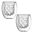 thumbnail image 1 of 2 Vasos De Vidrio De Doble Capa Interior Forma Piña Bebidas, 1 of 4