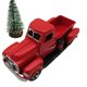 thumbnail image 4 of Bewildely Camioneta roja vintage con decoración de de árbol de Navidad para Navidad Kits de decoración para fiestas, 4 of 6
