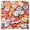 Pale Orange, variant on 4-layer mahjong tiles, 160 pieces of acrylic American-style set - transparent engraved western game, with storage bag, suitable for adults for home and travel use