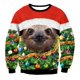 thumbnail image 1 of Jersey de gran tamaño para hombre, sudaderas falsas de dos piezas, chándal de cuello redondo para pareja, ropa de calle de Navidad y otoño, 1 of 4