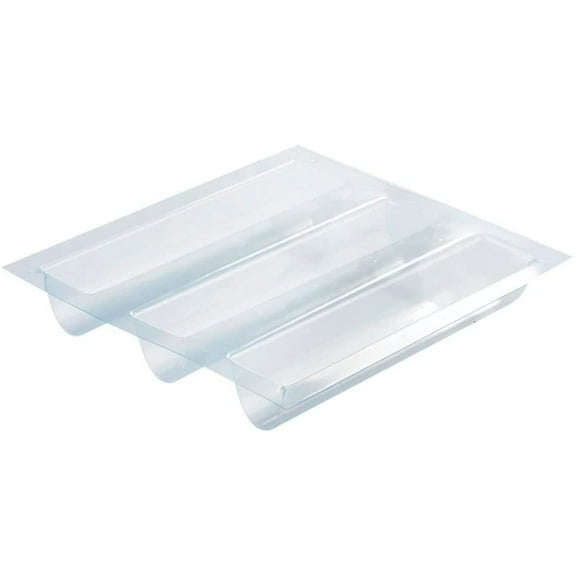 Martellato 30TB3S Set of 2 Plastic Log-Insert Molds with 3 Channels, Each 1-3/8 Inch x 7 Inch x 1-1/8 Inch High