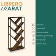 thumbnail image 2 of Mubson Librero con 7 Repisas en Diagonal para Sala o Recamara Arat, 2 of 5