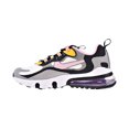thumbnail image 4 of Nike Air Max 270 React Big Kids' Shoes Particle Grey-Arctic Pink-Sulfur bq0103-017, 4 of 6