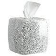 thumbnail image 1 of WHOLE HOUSEWARES Mosaic Glass Tissue Box Cover - Decorative Tissue Holder for Mermaid Bathroom Decor - Square Glass Tissue Case in Silver Color, 1 of 6