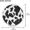 thumbnail image 4 of Coolnut Cow Print Round Tablecloth, Washable Oil Proof Table Cover for Kitchen Holiday Party Wedding Picnic Decoration, 4 of 7