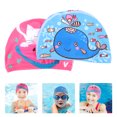 thumbnail image 3 of 2 Pcs Casquettes de Natation Mode Protection des Oreilles Casquettes de Natation Étanches pour Enfants, 3 of 7