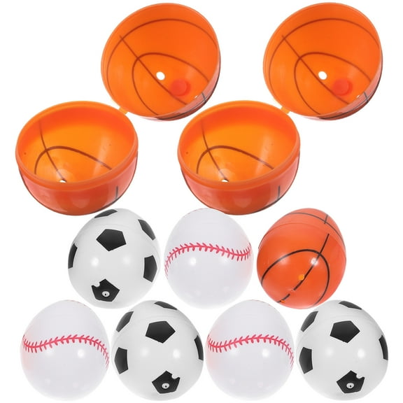 Easter Eggs Jumbo Baseball Ornaments Boxes for Gifts Plastic Eggshell Basket Toy 12 Pcs
