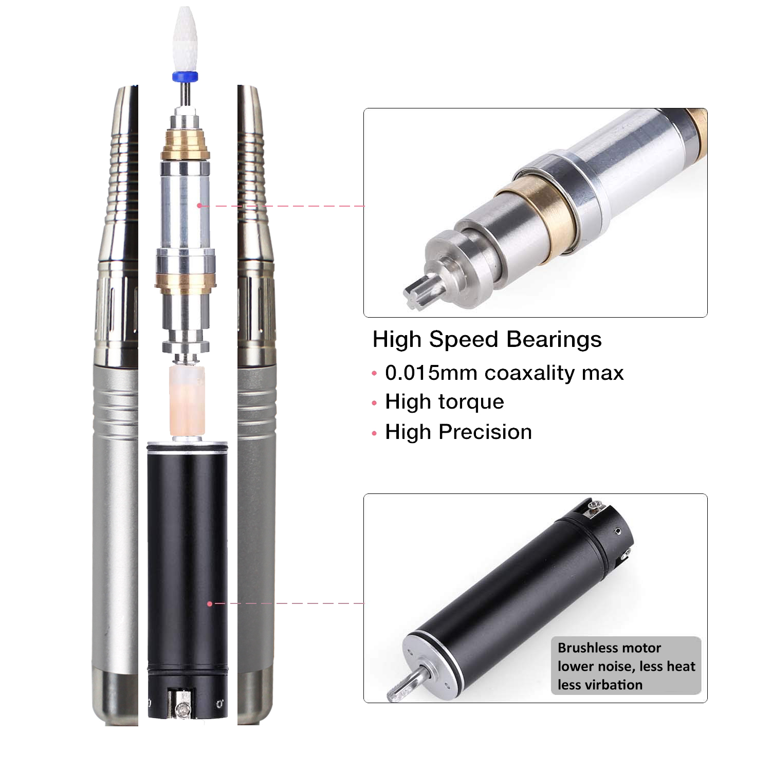 Electric Nail Drill for Professional Use 35000 RPM