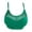 AN14-Green, variant on Wireless Bras For Women No Underwire Supportive Mesh Crossover Bra Seamless Push Up Thin Straps Sports Bralettes Blue Medium