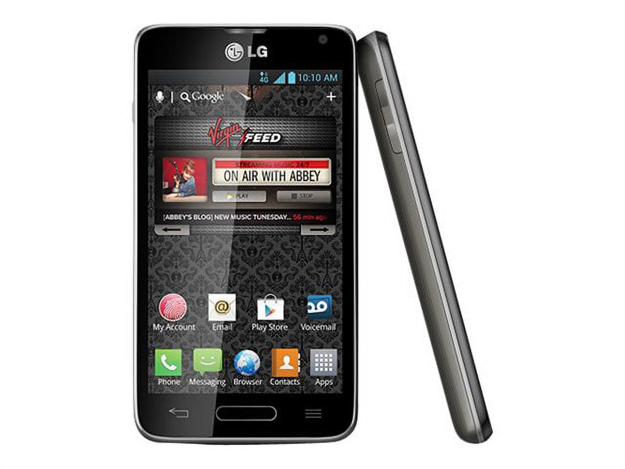 LG Optimus F3 - 4G smartphone - microSD slot - LCD display - 4" - 800 x 480 pixels - rear camera 5 MP - Virgin Mobile - gray - image 4 of 9