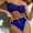 A, variant on Womens Strapless Swimsuits, Strapless Bandeau Non Straps High Waist Hollow Cutout Metal Shell Decor Two Piece Beach Bikini Sets, C S