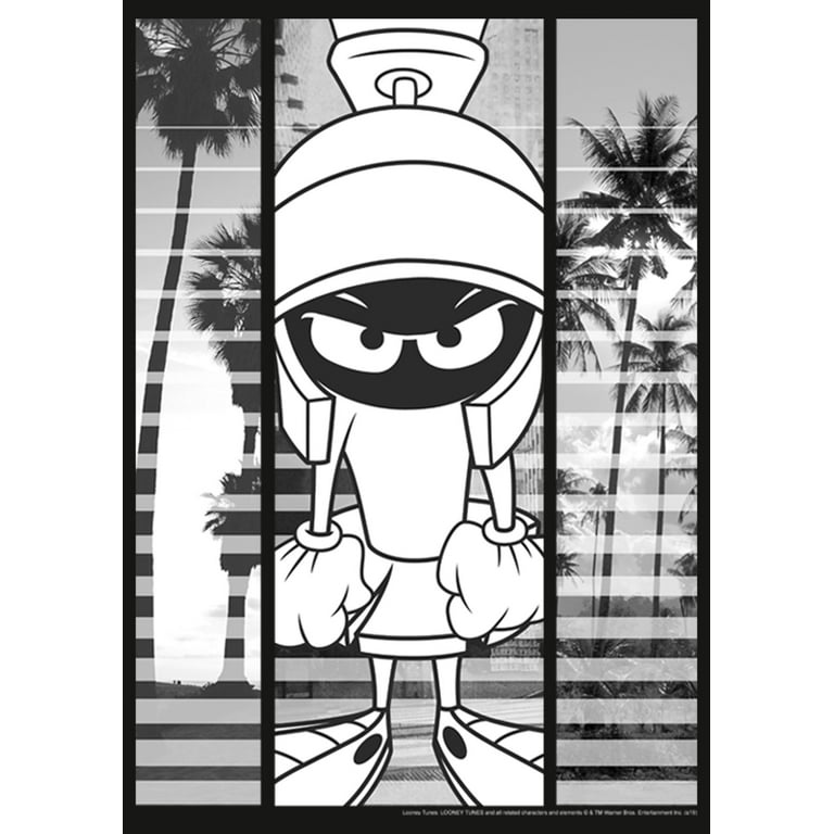 Marvin The Martian Black And White