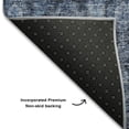thumbnail image 5 of Addison Rugs Mayfield Premium Machine Washable Transitional Damask Blue Rectangle Rug, 5' x 7'6", 5 of 6