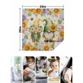 thumbnail image 4 of Sunflowers Cloth Napkins Set of 6 Reusable Dinner Napkins, Spring Gnomes Hydrangea Daisy Botanical Beige Cocktail Napkin Washable Table Napkins for Wedding/Holiday Party/Baby Shower 20"x20", 4 of 7