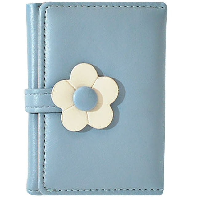 MasteelfCA Simple Style Student Purse Flower Pattern Fashion Wallet Folding Korean Style Girl Purse